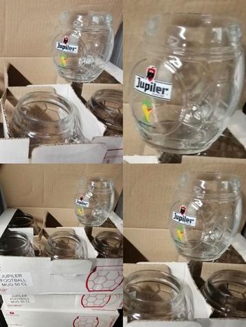 ✓18 Verres 50Cl JUPILER Chopes Ballon Foot FIFA 2014 Brazil, Enlèvement, Neuf, Chope(s), Jupiler