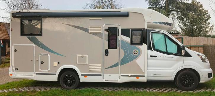 Chausson 777ga titanium premium, Caravans en Kamperen, Mobilhomes, Particulier, tot en met 4, Half-integraal, Chausson, Ford, Diesel
