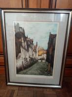 Lithografie van de Belgische schilder Jef Codron jaren 60 54, Antiek en Kunst, Ophalen