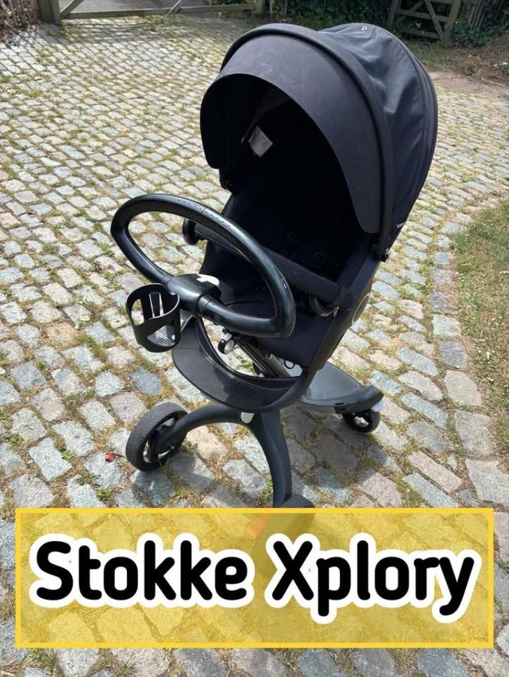 Stokke Xplory kinderwagen met extra accesoires, Kinderen en Baby's, Kinderwagens en Combinaties, Zo goed als nieuw, Kinderwagen