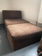 Vintage jaren 70 corduroy (slaap)zeteltje, Ophalen, Zo goed als nieuw