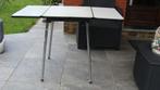 table en formica, rallonges rabattables, long1,10 m, vintage, Ophalen