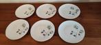 6 dessertborden met Roosjes Bavaria Winterling Markthleuthen, Antiek en Kunst, Ophalen of Verzenden