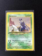 Heracross holo 1st edition neo genesis, Ophalen of Verzenden, Zo goed als nieuw, Losse kaart