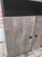 wandkast + tv meubel in massief mango, Huis en Inrichting, Ophalen, Zo goed als nieuw