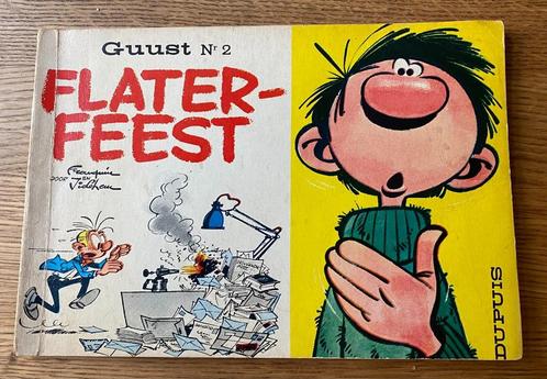 Guust nr 2 Flaterfeest 1963 - originele uitgave  Franquin, Boeken, Stripverhalen, Gelezen, Eén stripboek, Verzenden