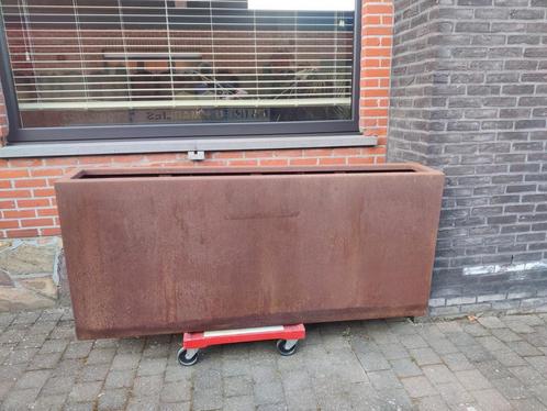 Plantenbak cortenstaal, Tuin en Terras, Bloembakken en Plantenbakken, Gebruikt, Tuin, Ophalen