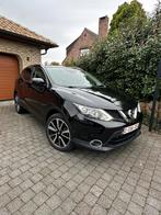 Nissan Qashqai 1.2 TEKNA, FULL OPTION, 81.075km, 2015, Auto's, Bluetooth, Zwart, Zwart, Leder