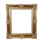Vintage Gouden Lijst Barok Stijl Klassiek Grenenhout 87x77cm, Gebruikt, Ophalen of Verzenden, Nvt, 75 tot 100 cm