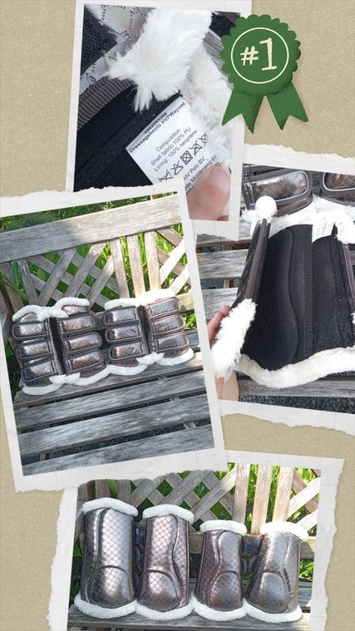HV Polo dressage boots met bontrandje maat M en L!, Dieren en Toebehoren, Paarden en Pony's | Beschermers, Zo goed als nieuw, Rijden