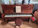 Petrof buffetpiano mahoniehout met stoel, Muziek en Instrumenten, Piano's, Ophalen, Bruin, Zo goed als nieuw, Piano