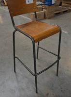 14x schoolstoelen barkruk 95€ per stuk horeca bar lot partij, Ophalen