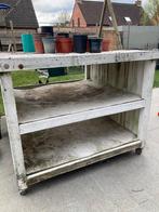 Tuintafel - plant tafel op wielen - ruilen voor brood, Ophalen, Gebruikt, Vierkant