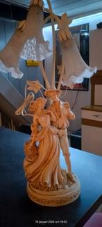 vintage lamp met melkglas, Antiek en Kunst, Ophalen