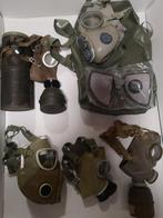 Lot gasmaskers WO2 en jaren 90, Verzamelen, Militaria | Algemeen, Ophalen of Verzenden