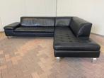 GRATIS LEVERING HEEL BE Caliaitalia Zwart Echt Leer Hoekbank, 250 tot 300 cm, Hoekbank, Leer, Ophalen of Verzenden