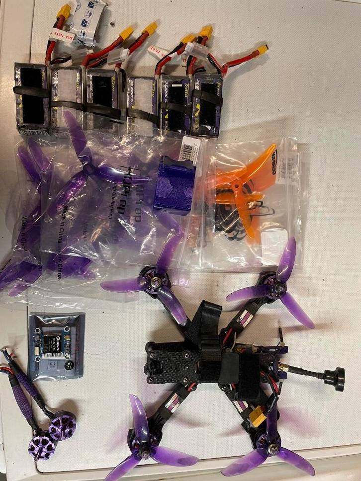 Set drone Eachine 220 V2 - Taranis X9D Plus - Lipo's..., Audio, Tv en Foto, Drones, Zo goed als nieuw, Drone met camera, Ophalen