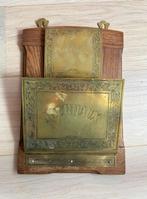 Vintage houten kranten houder, Verzenden, Gebruikt