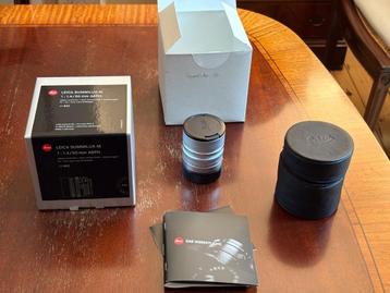 Leica summilux 50mm silver brass 11892 in mint condition beschikbaar voor biedingen