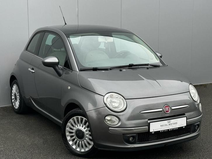 Panoramadak op benzine van de Fiat 500 1.2i — 140.000 km, Auto's, Fiat, Bedrijf, Te koop, ABS, Airbags, Airconditioning, Alarm