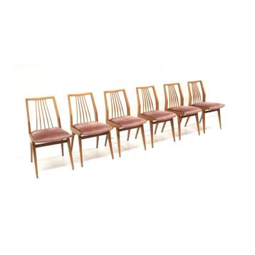 6x Vintage design stoel eetkamerstoel jaren '60 '70 retro beschikbaar voor biedingen