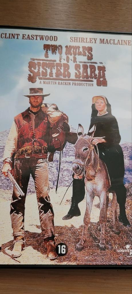 Two Mules For Sister Sara  "Clint Eastwood en Shirley Maclai, Cd's en Dvd's, Dvd's | Klassiekers, Zo goed als nieuw, Actie en Avontuur