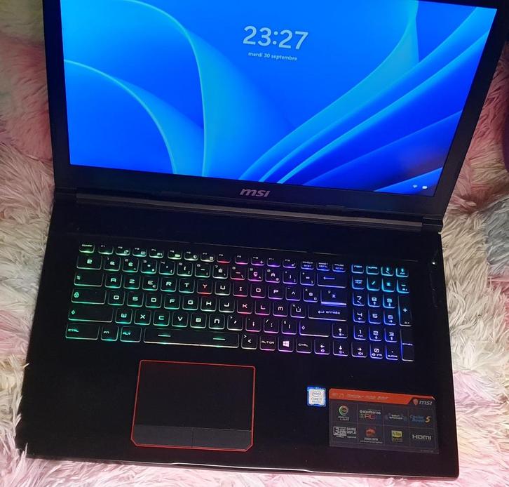 MSI GE73 RGB 8RF - i7 8850H - 2.3 Terra Go -17.3", Computers en Software, Windows Laptops, Zo goed als nieuw, 17 inch of meer