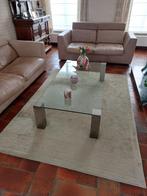 Glazen salontafel, Huis en Inrichting, Ophalen, Gebruikt, 50 tot 100 cm, Glas