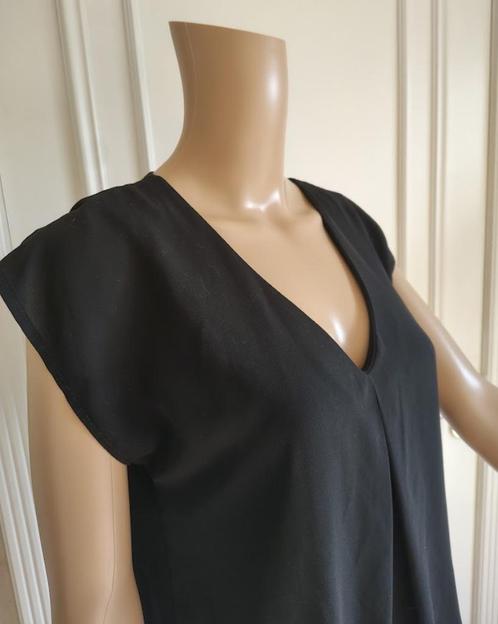 zwart blousje van quine heures trente, Kleding | Dames, Topjes, Zo goed als nieuw, Maat 36 (S), Zwart, Korte mouw, Ophalen of Verzenden