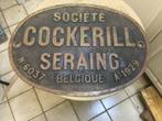 Messing bord Cockerill Seraing 1929.Weegt ca. 8,8 kg., Ophalen of Verzenden