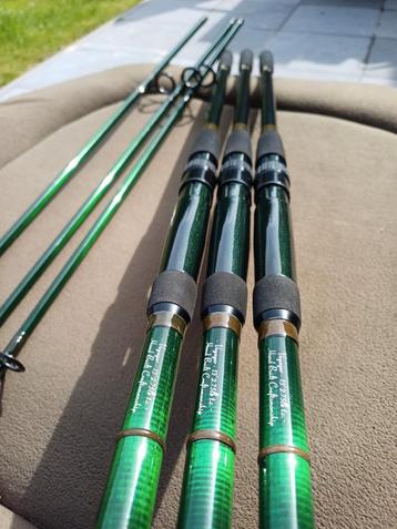 3x Fox Voyager 13ft - 2,75lb + Daiwa Infinity sleeves  beschikbaar voor biedingen