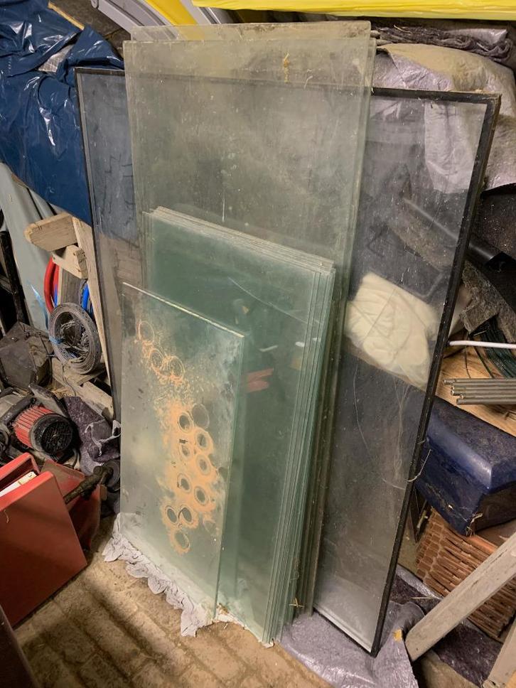 partij glas, Doe-het-zelf en Bouw, Glas en Ramen, Zo goed als nieuw, Glasplaat, Ophalen