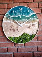 Nautische Wandklok 50cm Handgemaakt Uniek Kunstwerk, Huis en Inrichting, Woonaccessoires | Klokken, Verzenden, Nieuw, Analoog