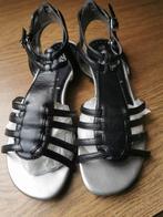 Mooie zwarte sandalen 2,Bizzy, Kleding | Dames, Schoenen, Ophalen of Verzenden, Zo goed als nieuw