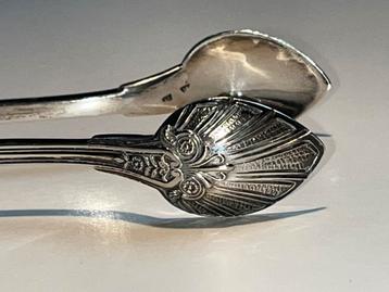 WOLFERS Frères Art Nouveau zilveren suikertang gestempeld beschikbaar voor biedingen