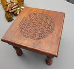 Table Fleur de Vie, Neuf, Moins de 55 cm, Carré, Enlèvement