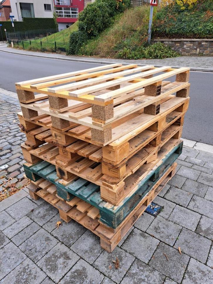 5 zeer stevige houten palets / paletten, Doe-het-zelf en Bouw, Hout en Planken, Ophalen