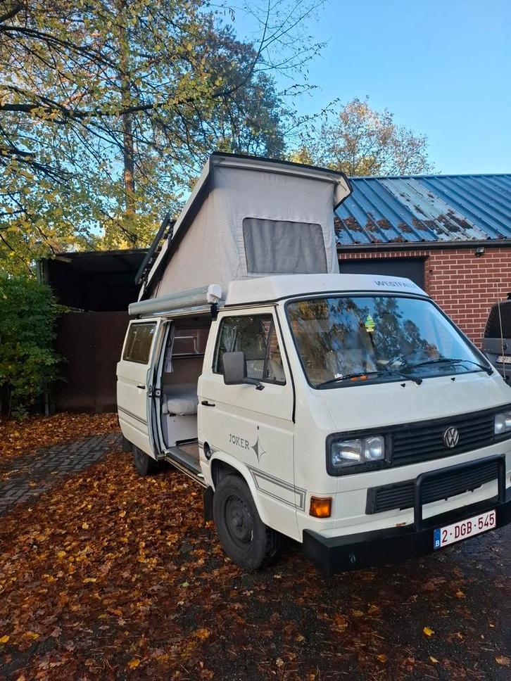 Volkswagen t3 westfalia joker 1990, Caravans en Kamperen, Mobilhomes, Particulier, tot en met 4, Buscamper of Camperbus, Volkswagen