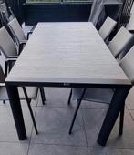 Tuintafel-prachtig keramisch tafelblad ( zonder stoelen ), Tuin en Terras, Tuinsets en Loungesets, Ophalen, Zo goed als nieuw