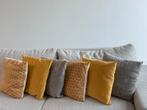 Verzameling van 6 sierkussens, Maison & Meubles, Accessoires pour la Maison | Coussins, Enlèvement, Utilisé, Jaune, Carré
