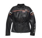 Harley-Davidson Miss Enthusiast CE Leather Jacket, Harley Davidson, Zwart, Zo goed als nieuw, Jasje
