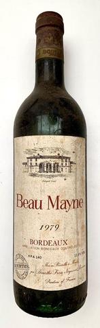1979 - Beau Mayne - Bordeaux - Oude wijn, Enlèvement ou Envoi, Vin rouge