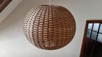 Rotan hang lamp, wicker pendant light, 70/80s, Huis en Inrichting, Lampen | Hanglampen, Ophalen of Verzenden, Gebruikt, Overige materialen