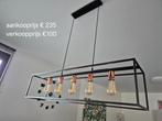 Mooie hanglamp living te koop, Comme neuf, Enlèvement, Métal, 50 à 75 cm