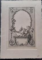 Oude menu+Hector Maquet+maquet+gravure voor de brief, Ophalen of Verzenden