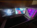 Gaming PC + 2x schermen + muis + desktop + headset, Computers en Software, 32 GB, Virtual Reality, Zo goed als nieuw, Custom Build / Gaming Pc / MSI / ASUS