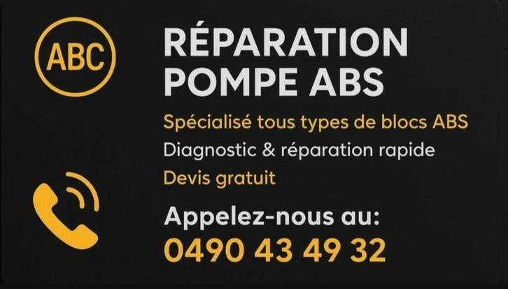 reparation abs, Autos : Divers, Tuning & Styling, Enlèvement