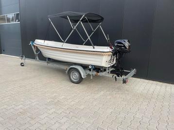 Valory 410 + 15 pk Tohatsu + Marlin kanteltrailer