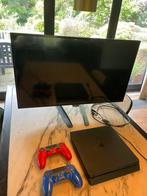 PS4 + Philips-scherm + 2x console, Ophalen, Zo goed als nieuw