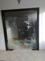 Unieke dubbele glazen deur, Doe-het-zelf en Bouw, Glas, Gebruikt, 120 cm of meer, Ophalen